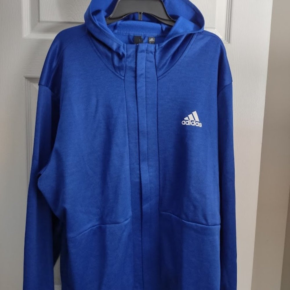New Blue Adidas light weight hoodie XXL